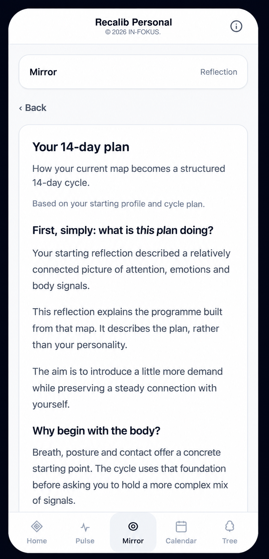 Your 14-day plan · RCDC