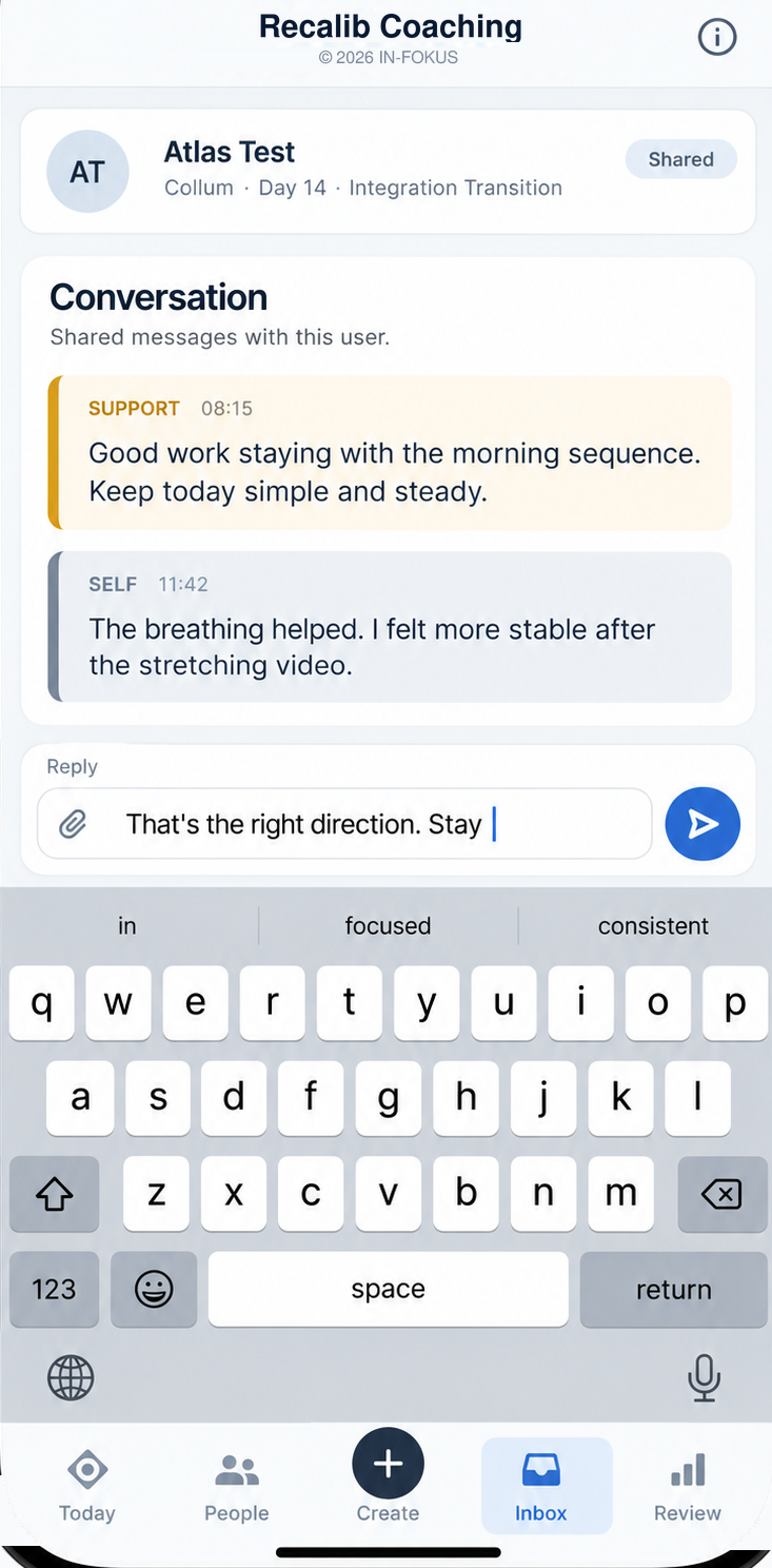 Person workspace · supplied Conversation preview